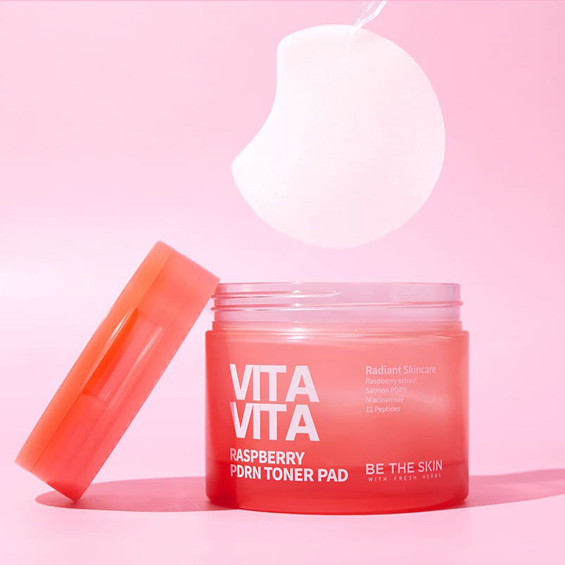 BE THE SKIN Vitavita Raspberry RDRN Toner Pad 120ml 60ea