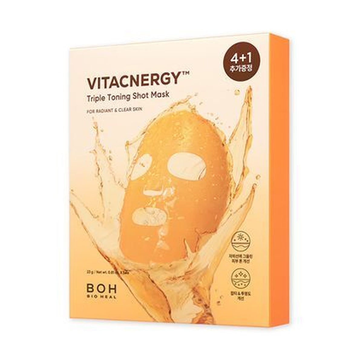 Bioheal Boh Vitacnergy Toning Toning Shot Mask 4+1ea