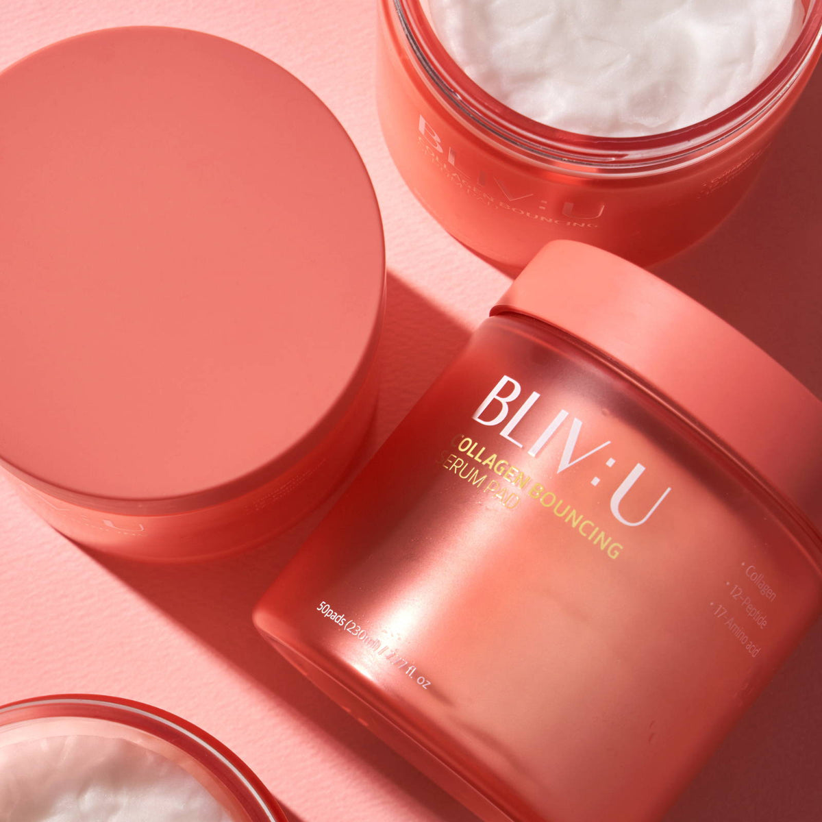 Bliv: U Pads de suero que rebota en colágeno 230 ml x 50 almohadillas