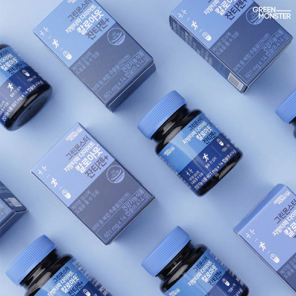 GREEN MONSTER Body Fat Diet Kalo-out Xanthigen+ (601mg*14ea)