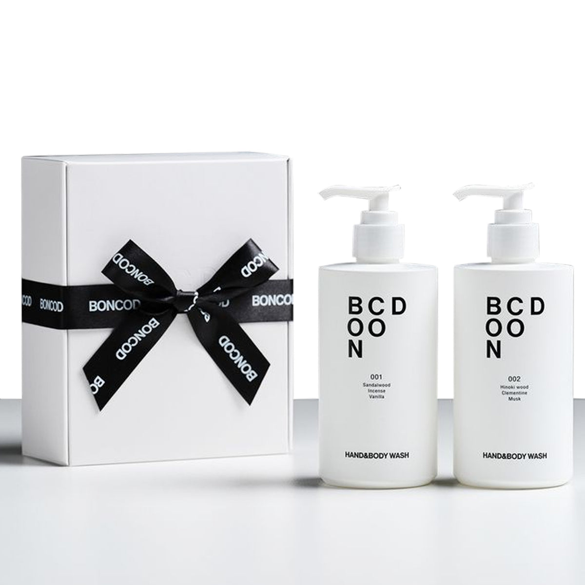 BONCOD Hand & Body Wash 001 Sandalwood + 002 Hinoki Gift Set
