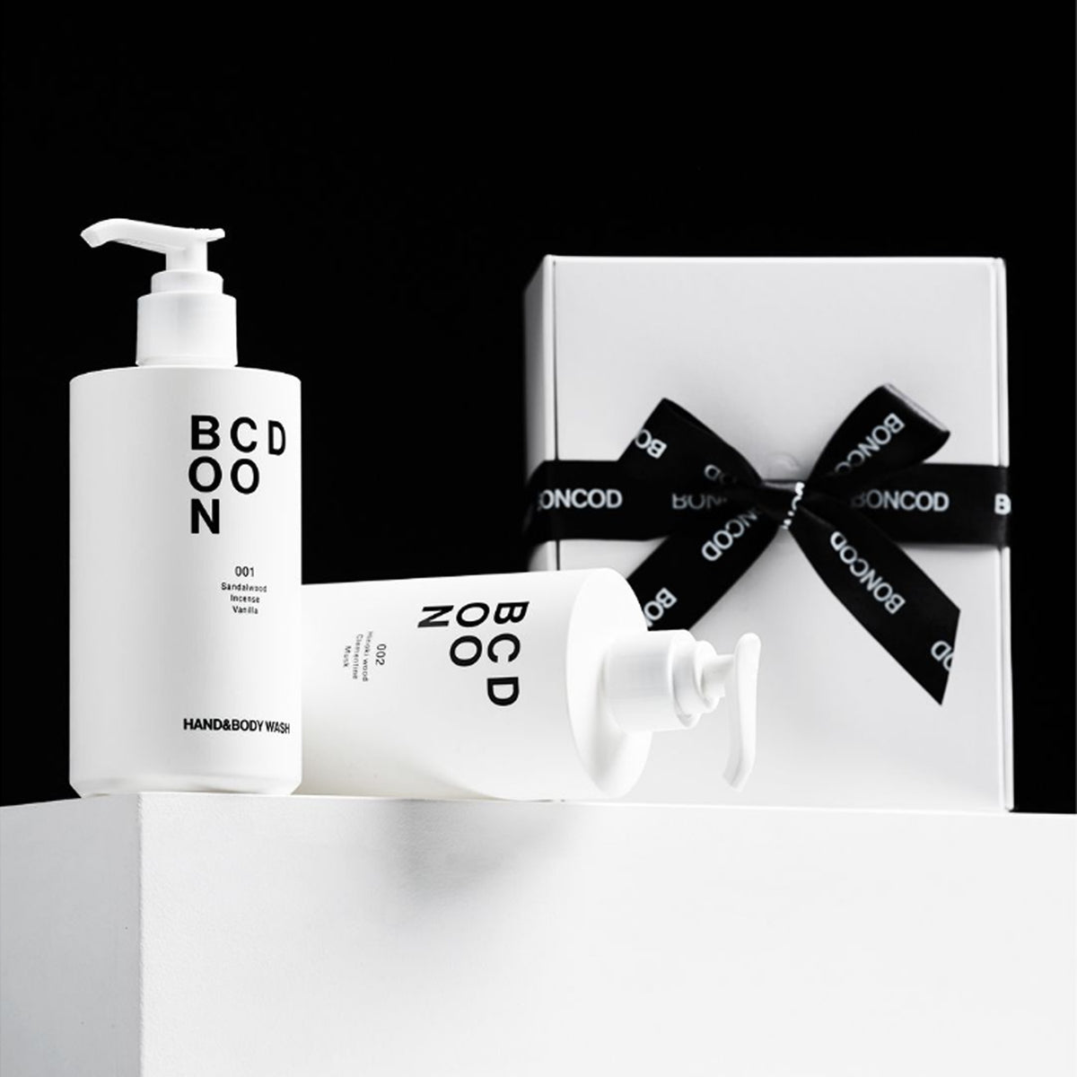 BONCOD Hand & Body Wash 001 Sandalwood + 002 Hinoki Gift Set
