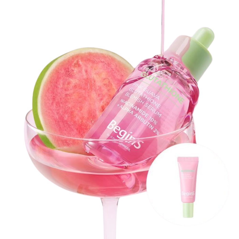 BeginS by JUNG SAEM MOOL Pink Guava Glutathione Trace Serum (5ml Trace Cream included)