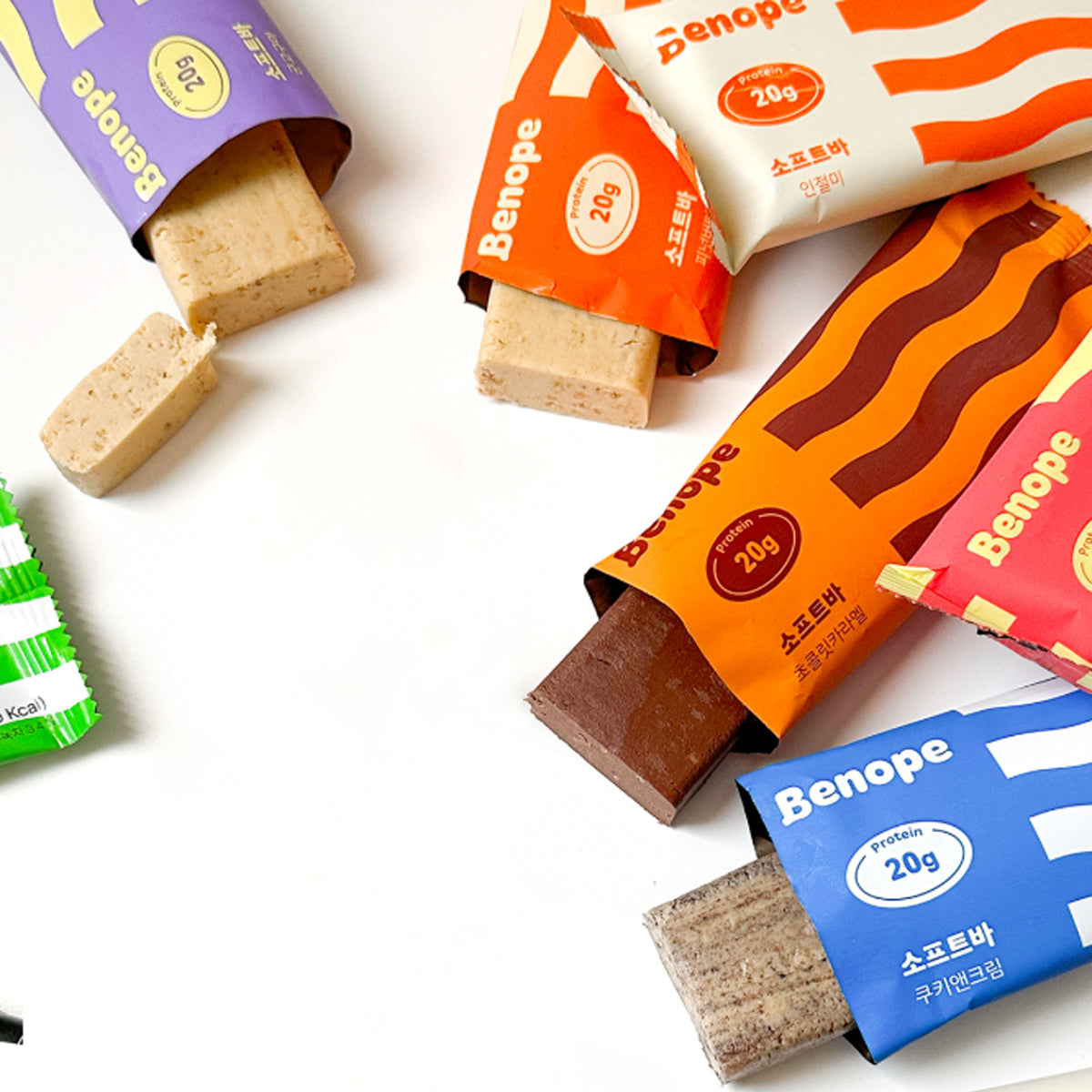 Banope Barra suave de 10 sabores Variety Pack / Protein Bar (10 piezas)