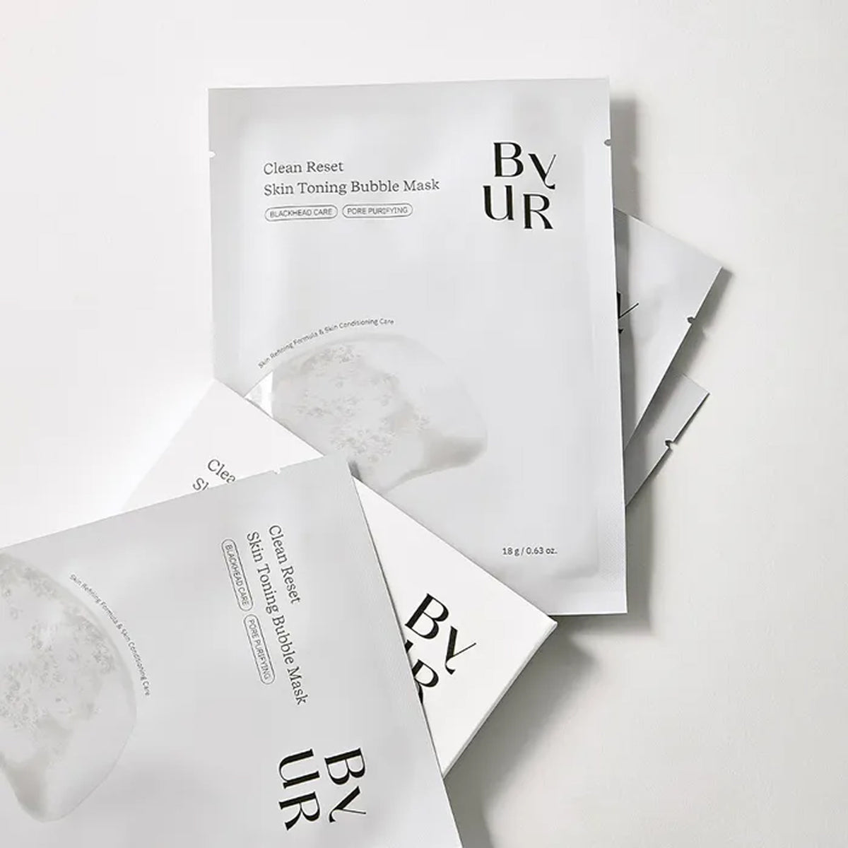 ByUR Clean Reset Skin Toning Bubble Mask (4 sheets)