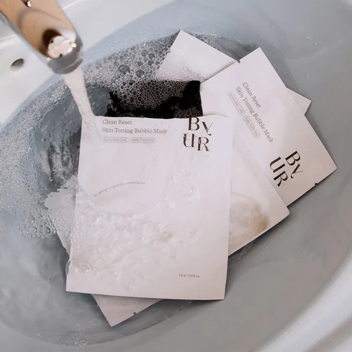ByUR Clean Reset Skin Toning Bubble Mask (4 sheets)