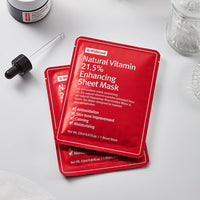 By Wishtrend Natural Vitamin 21.5% Enhancing Sheet Mask 5ea