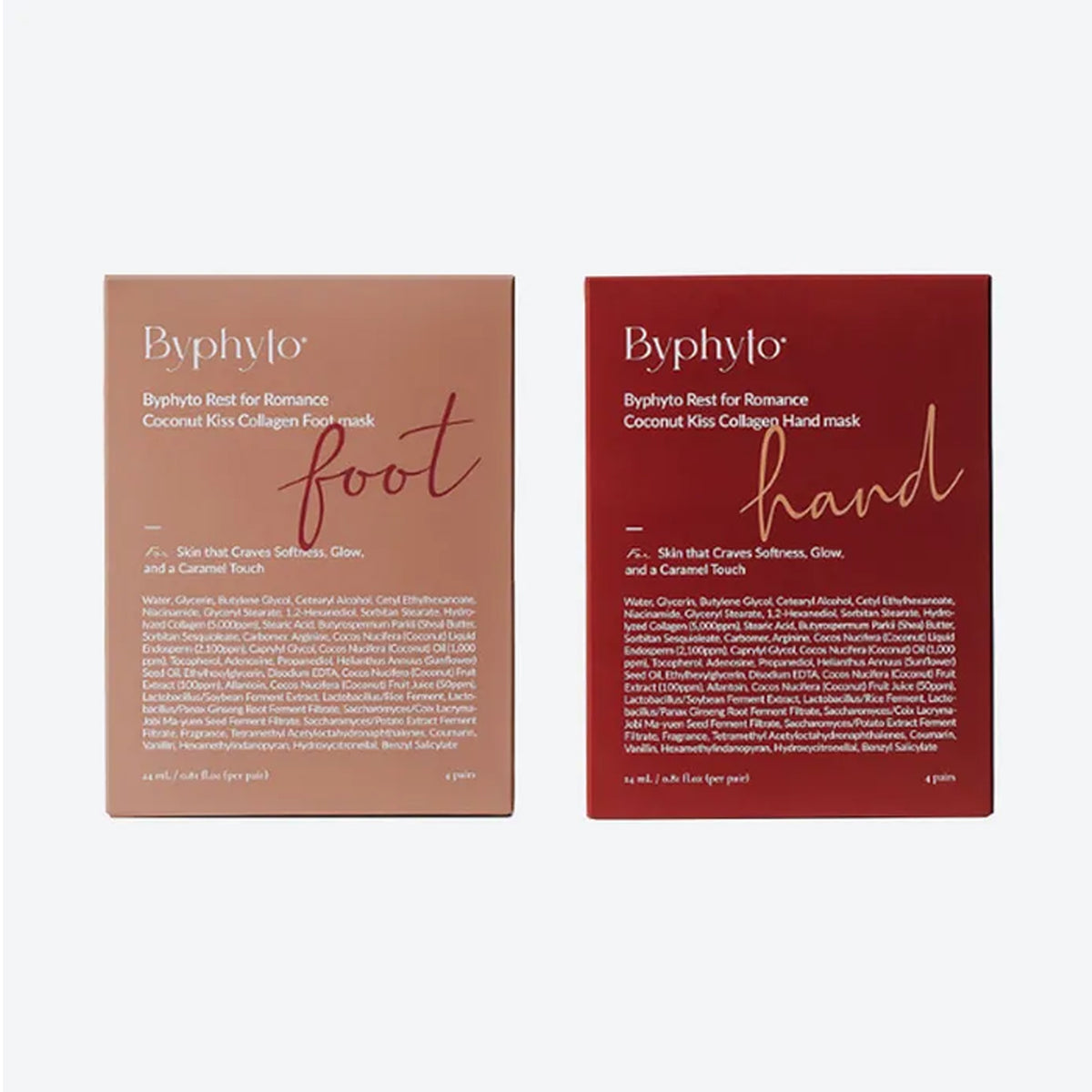 Byphyto Coconut Kiss Collagen Hand & Foot Mask 2-Piece Set