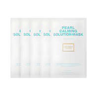 CELGEN Pearl Calming Solution Mask 25g * 5ea - a soothing mask set with pearl extract for radiant skin.
