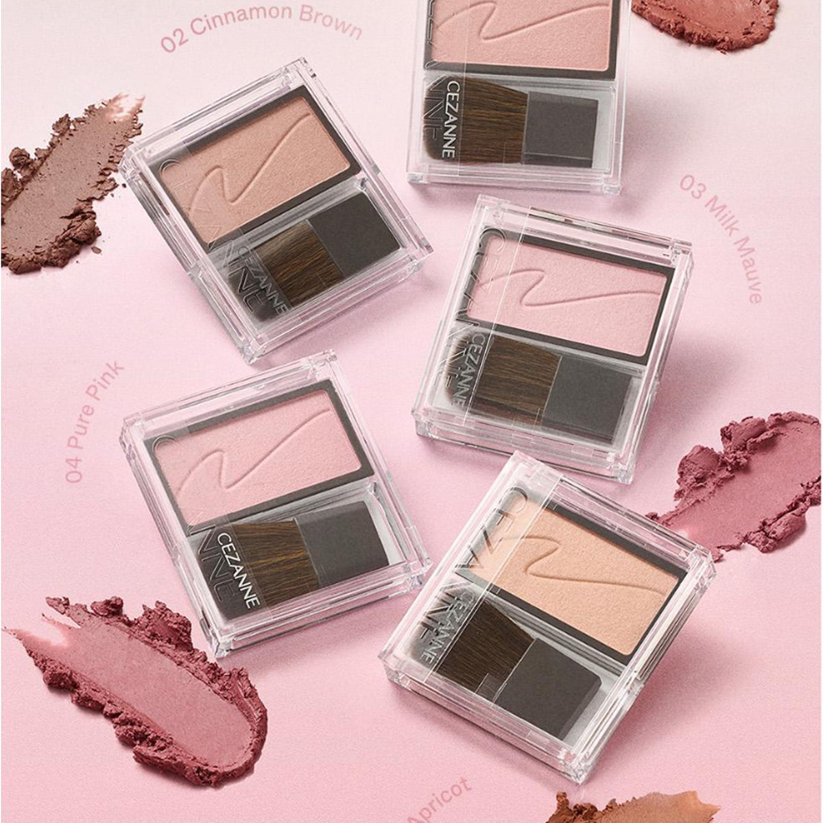 CEZANNE Cheek Blush 2.2g 5 colors