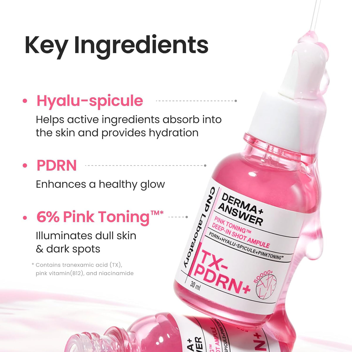 CNP Laboratory Derma+Answer Pink Toning Deep In Shot Ampoule 30ml