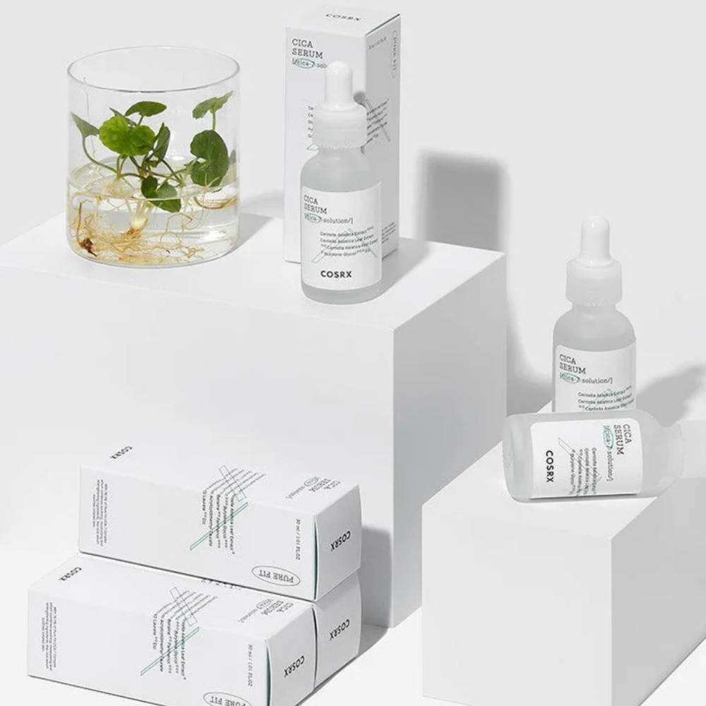 COSRX Pure Fit Cica Serum in a 30ml container, formulated to soothe and nourish sensitive skin effectively.