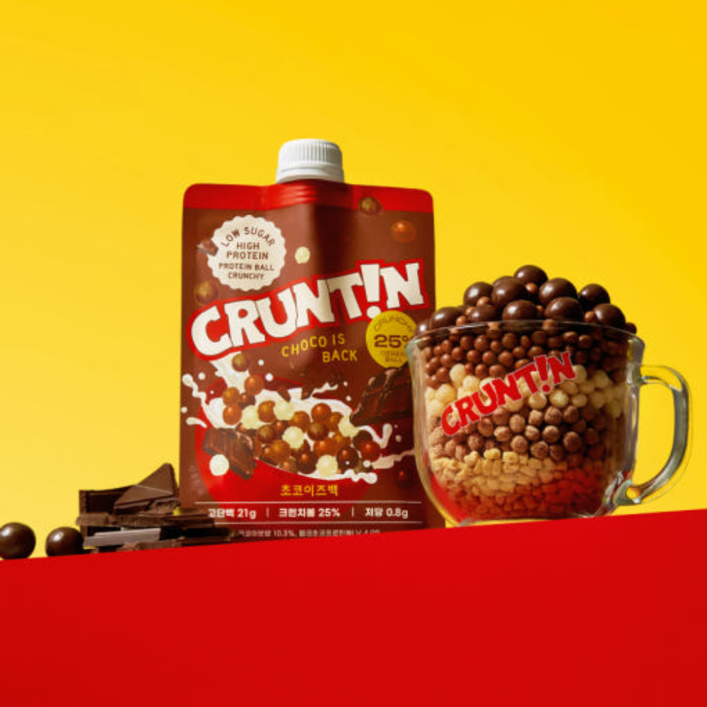 CRUNTIN Crunch Ball Protein Shake – Chocolate Flavor, 50g × 5 Packs
