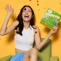 CRUNTIN Crunch Ball Protein Shake – Matcha Flavor, 50g × 20 Packs