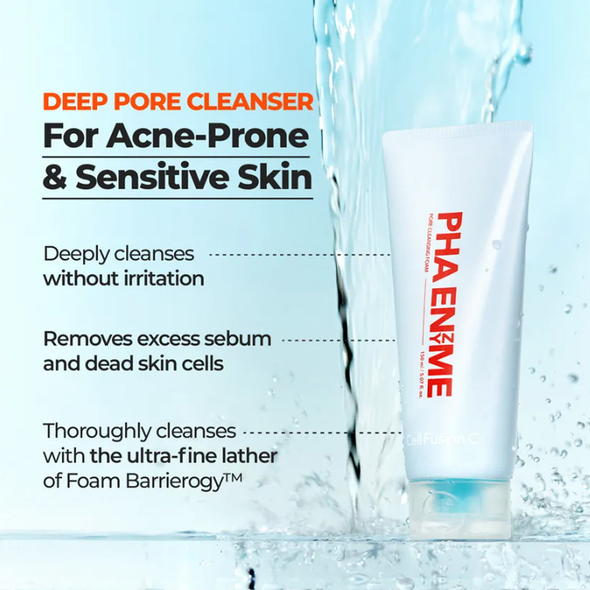 Cell Fusion C PHA Enzyme Pore Cleansing Foam 150ml