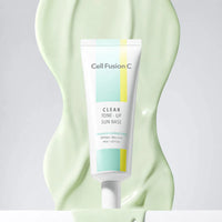 Cell Fusion C Tone-up Sun Base SPF50+ PA++++, available in four colors, 40ml, combines sun protection with skin tone improvement.