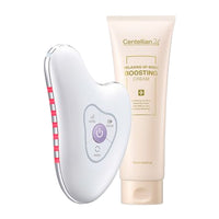 Centellian24 Madeca Prime Ritual White Pearl High-Frequency Galvanic Gua Sha Massager + Relaxing Up-Body Boosting Cream 250ml