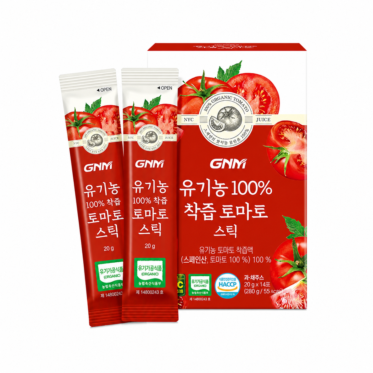 GNM Organic 100% Tomato Stick 20g x 14 Sticks