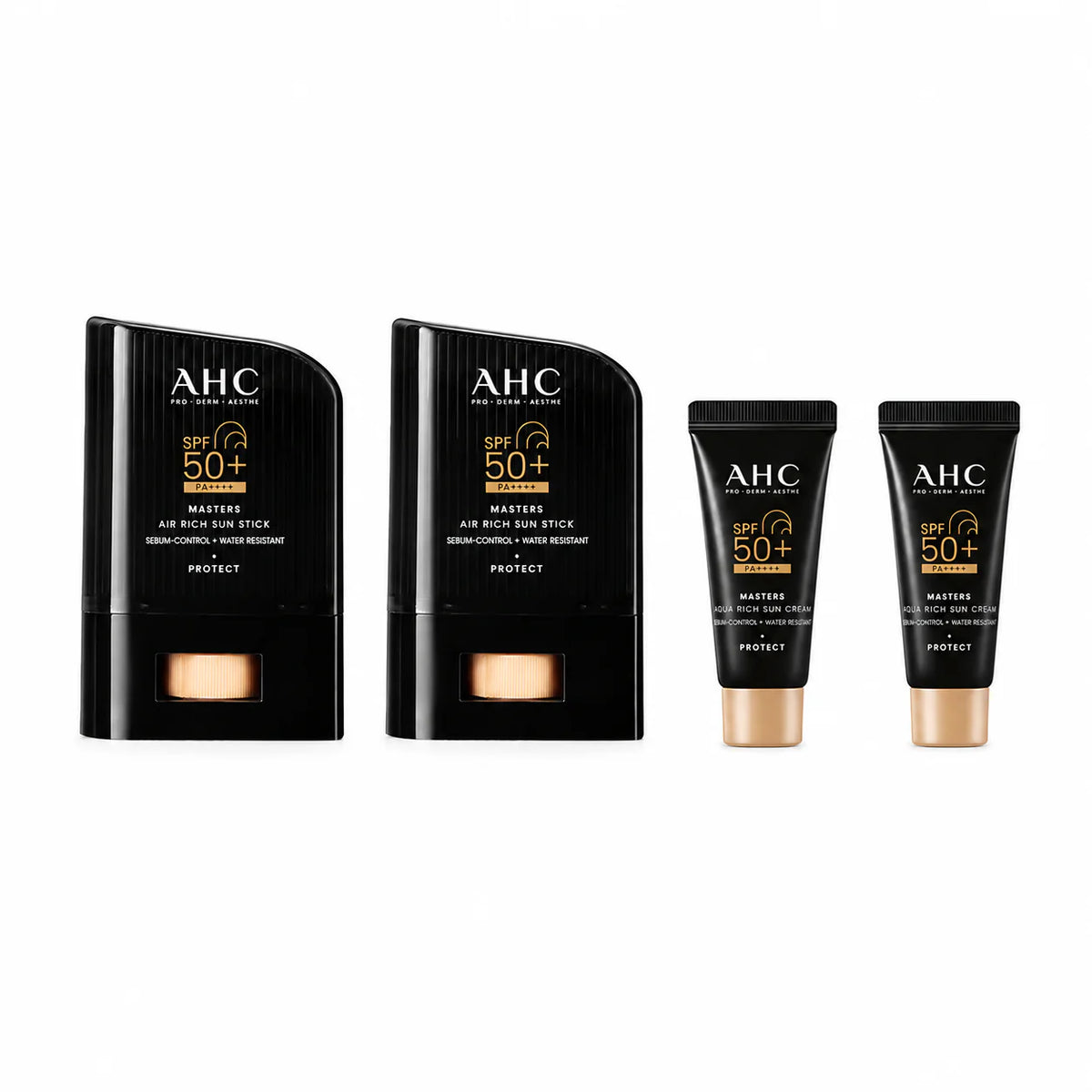 AHC Masters Air Rich Sun Stick SPF50+ PA++++ 22g x 2ea (+ Sunscreen 10g x 2ea)