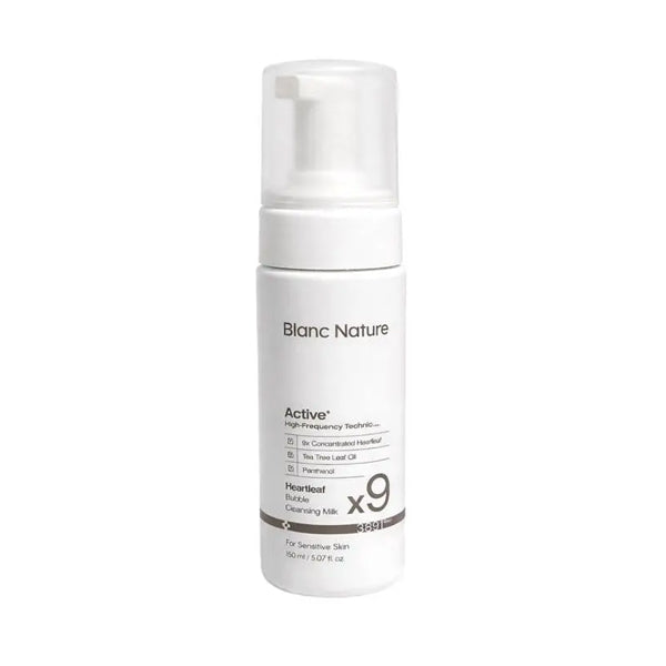 BLANCNATURE 9X Heartleaf Bubble Cleansing Milk 150ml