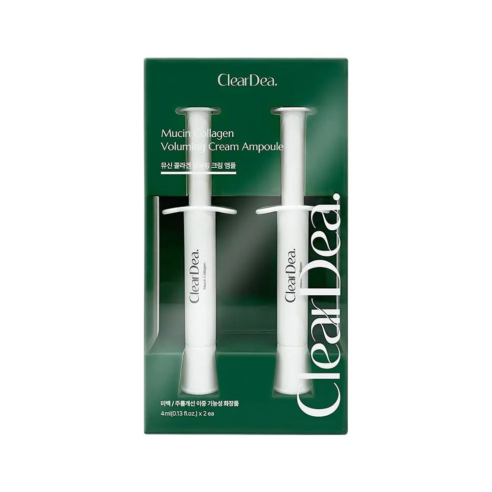 ClearDea. Mucin Collagen Volumizing Cream Ampoule 4ml 2 pieces
