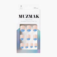 MUZMAK Nail Tips 36pcs #Cloud(Short Square)