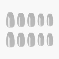 MUZMAK Nail Tips 36pcs #Cool Gray(Coffin)