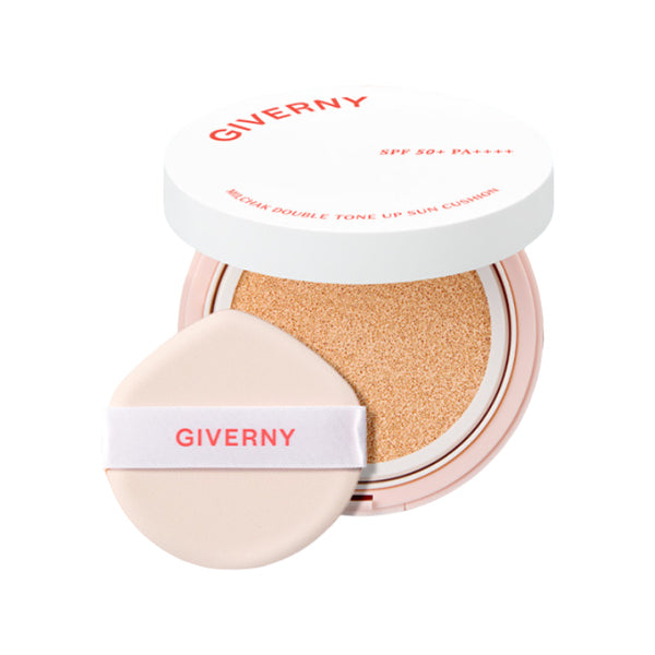 GIVERNY Close-fitting Double Tone-Up Sun Cushion SPF 50+PA++++ 25g