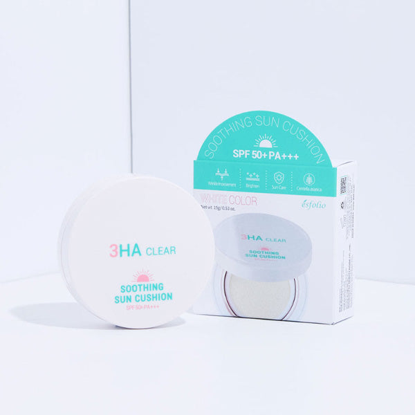 esfolio 3HA Soothing Tone-Up Sun Cushion SPF50+ PA+++ White 15g