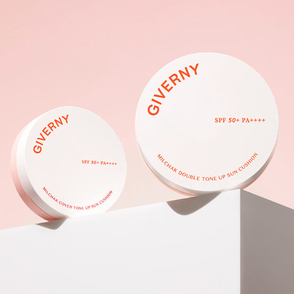 GIVERNY Close-fitting Double Tone-Up Sun Cushion SPF 50+PA++++ 25g