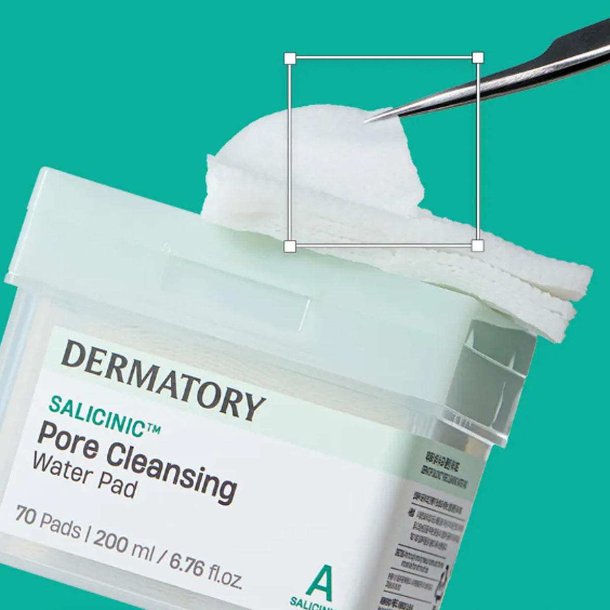 Almohadilla de agua de limpieza de poros salicínicos dermatorios 70ea