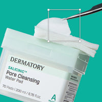 Almohadilla de agua de limpieza de poros salicínicos dermatorios 70ea