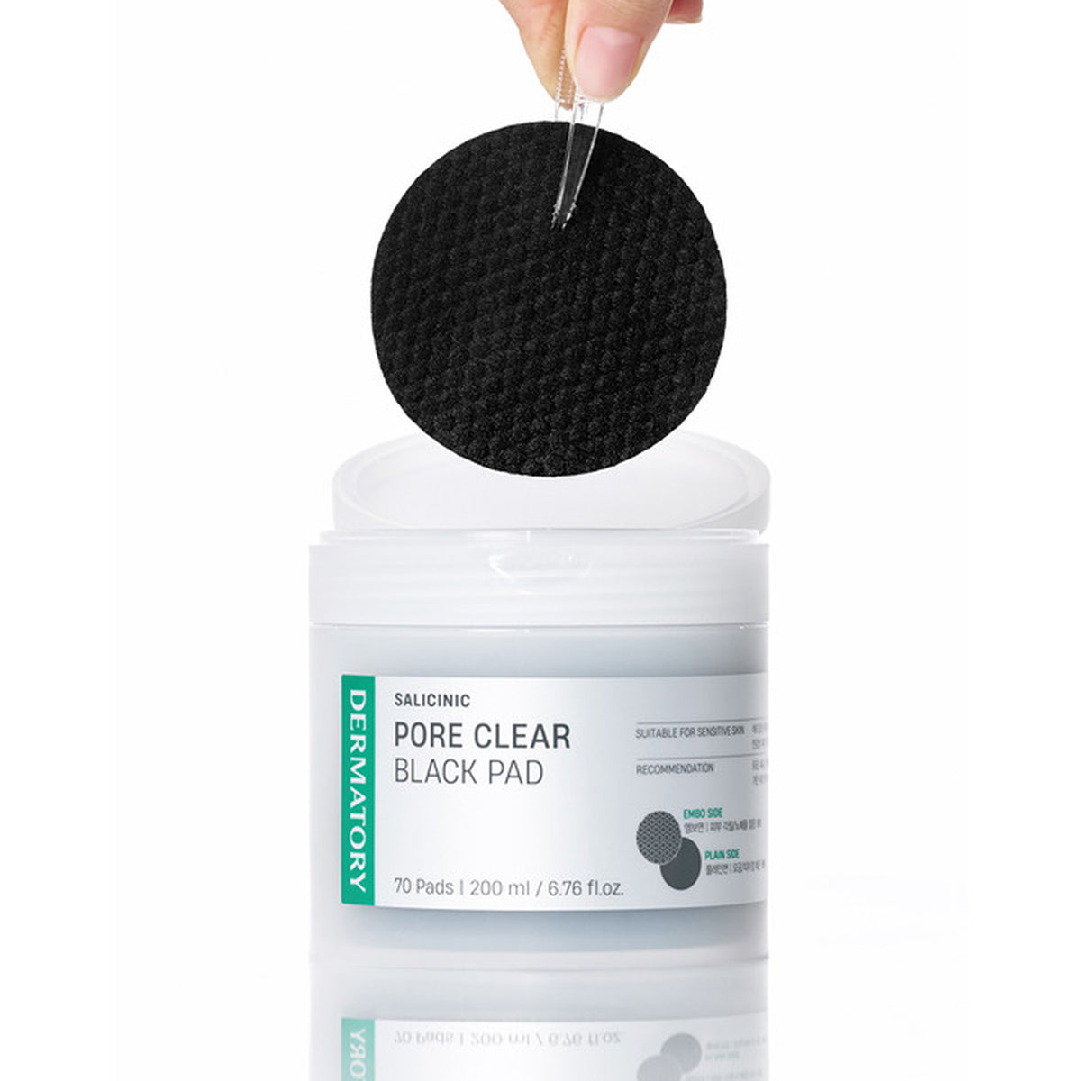 DERMATORY Salicinic Pore Clear Black Pad 70 Pads