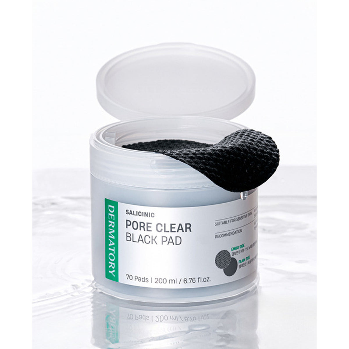 DERMATORY Salicinic Pore Clear Black Pad 70 Pads