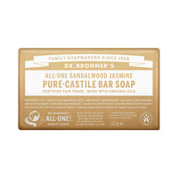 DR.BRONNER'S Sandalwood Jasmine Pure Castile Bar Soap 140g