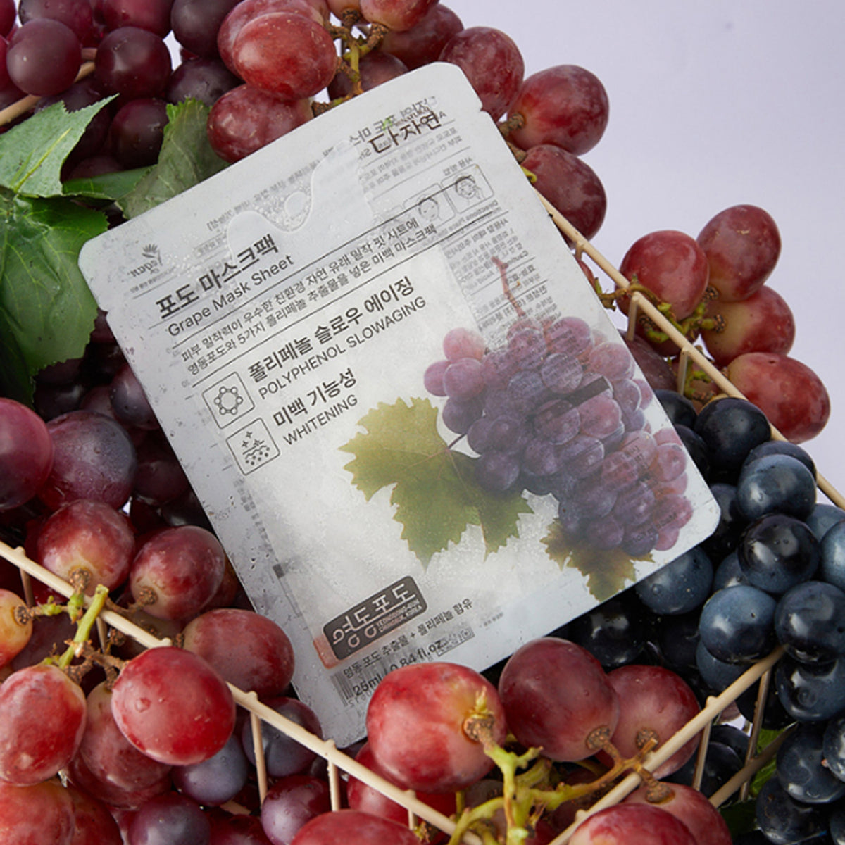 Dajayeon CICA Centella Asiatica Mask Pack (13 Sheets) + Grape Mask Pack (13 Sheets)