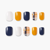 MUZMAK Nail Tips 36pcs #Delight Check(Short Square)