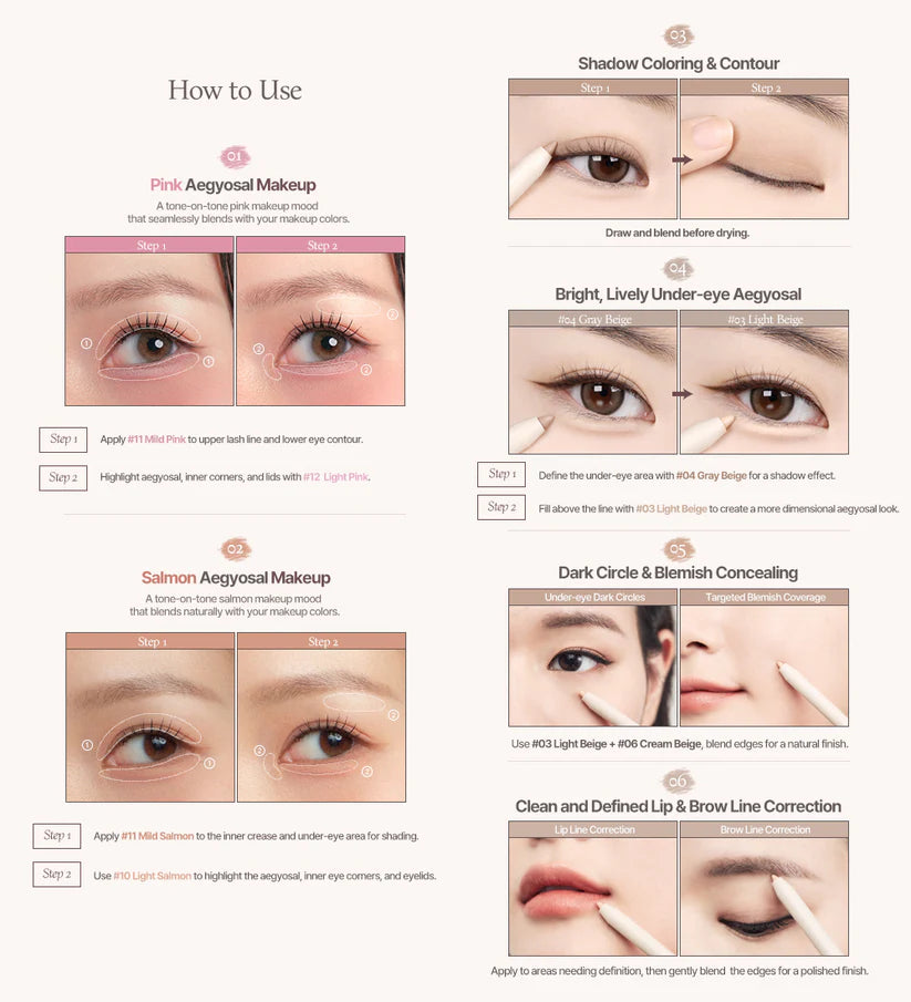 Heart Percent Dote On Mood Gel Eyeliner Pencil 0.5g