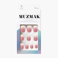 MUZMAK Nail Tips 36pcs #Dove(Regular Square)