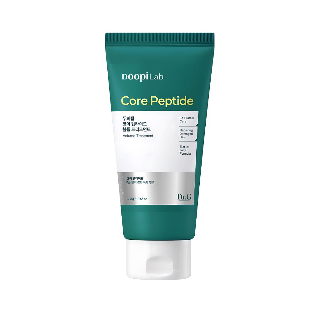 The Dr.G Doopi Lab Core Peptide Volume Treatment 300g is a luxurious, volumizing treatment designed to enhance hair density and strength.