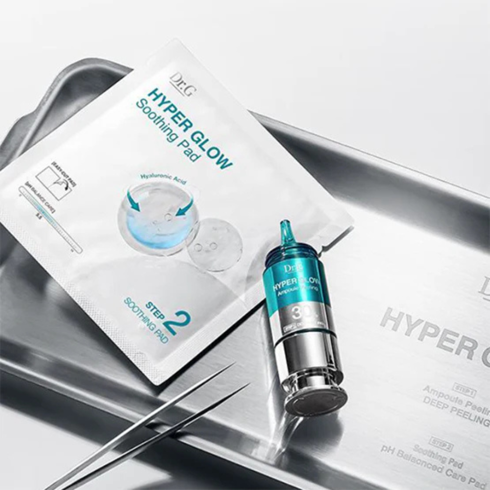 Dr.G Hyper Glow 30% Ampoule Peeling 2-Step Program (Ampoule Peeling 15ml + Soothing Pads 13g x 4 sheets)