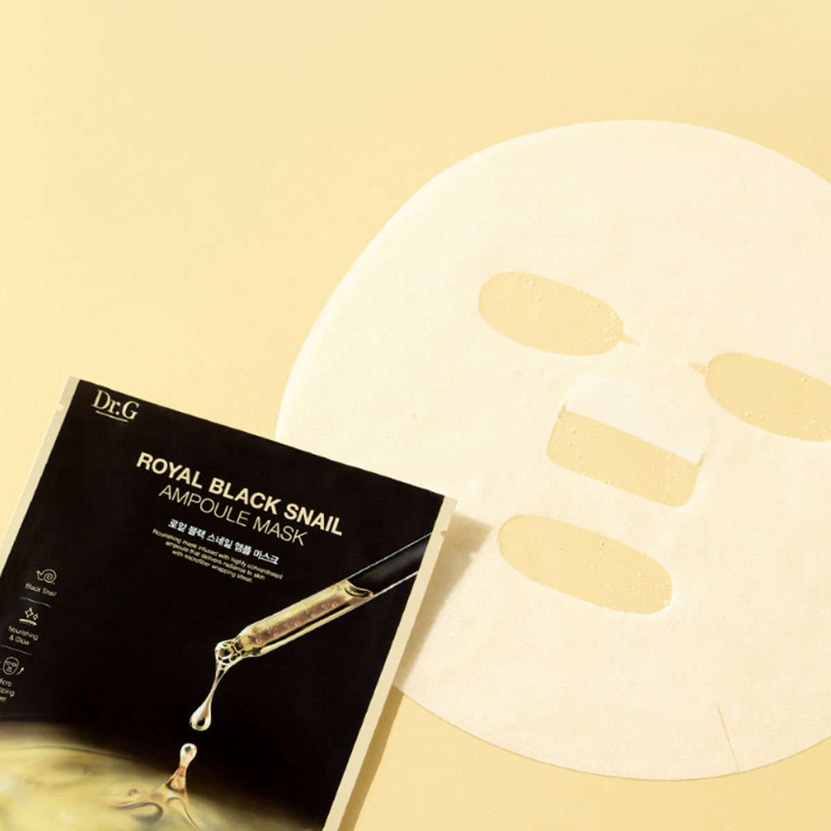 Dr.G Royal Black Snail Ampoule Mask 10 Sheets