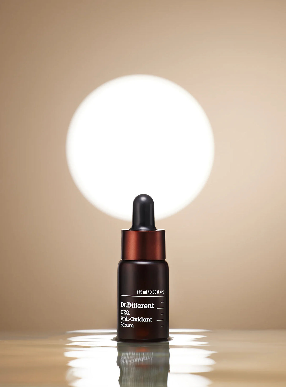 Dr. Different CEQ Anti-Oxidant Serum in a 15ml bottle, a skincare solution packed with antioxidants for skin health.