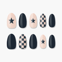 MUZMAK Nail Tips 36pcs #Draw Night(Almond)