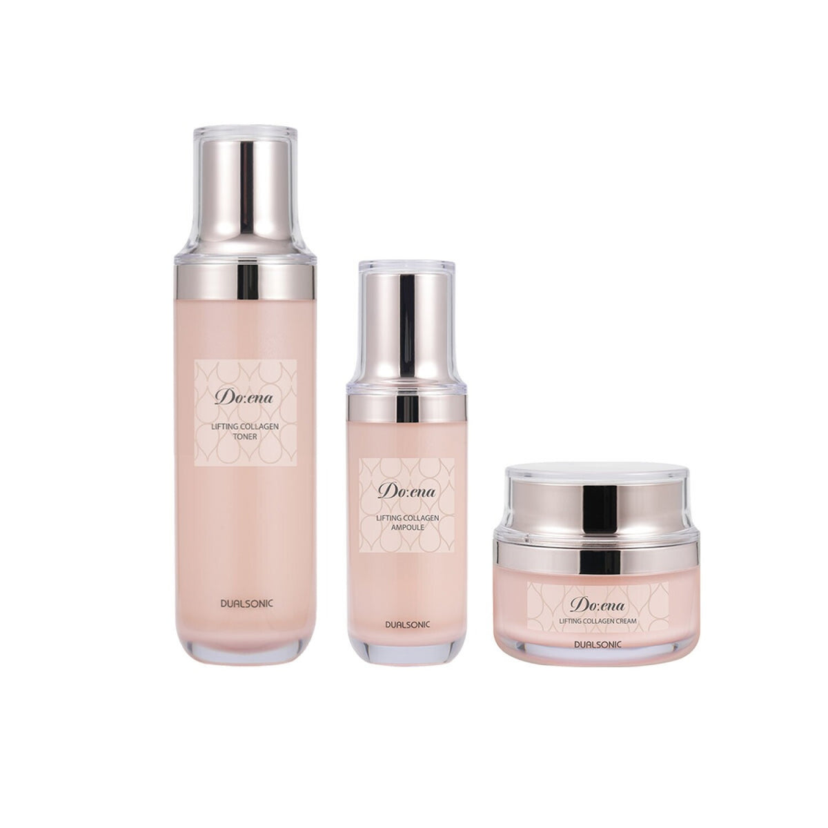 Dualsonic Do:ena Collagen Skincare Set (Toner + Ampoule + Cream)