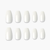 MUZMAK Nail Tips 36pcs #Edge White(Coffin)