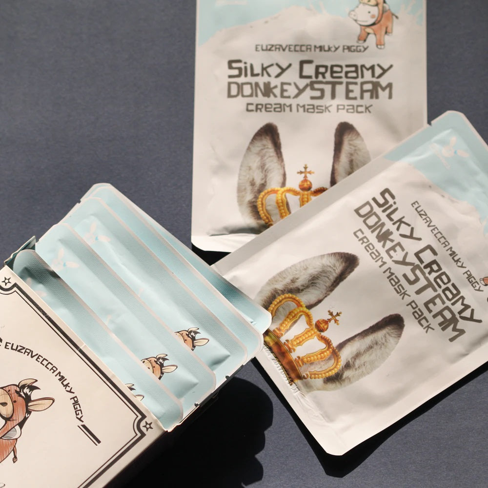 Elizavecca Milky Piggy Silky Creamy Donkey Steam Cream Mask Pack 25ml 10ea
