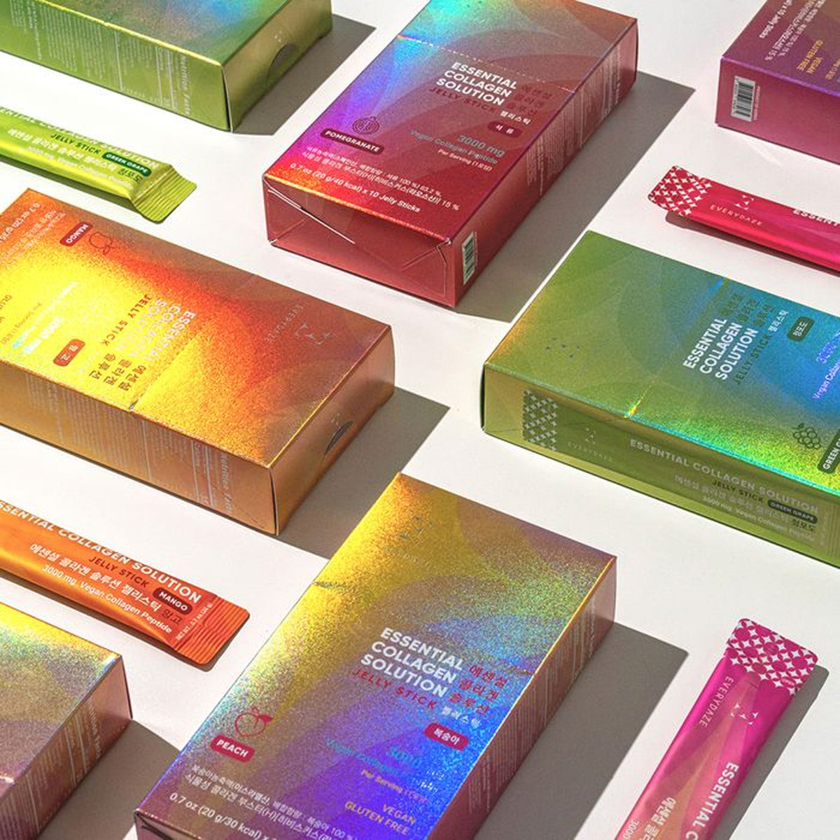 Everydaze Vegan Collagen Jelly Stick 4 sabor (10 palos por sabor)