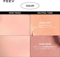 FEEV Hyper-Fit Color Cheek 8.2g in vivid pink, compact size for easy touch-ups on the go.