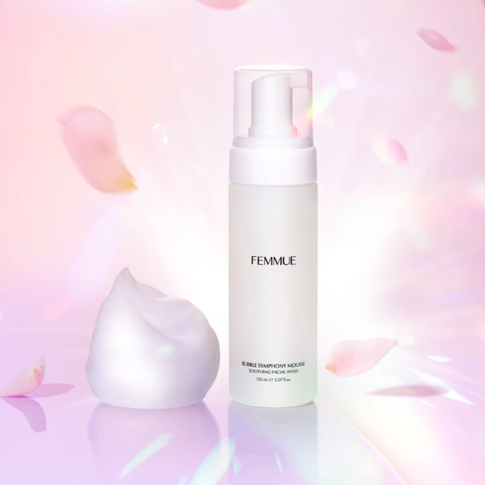 Femmue Bubble Symphony Mousse calmante de lavado facial 150 ml